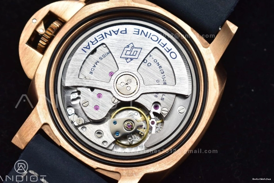 974 Blue Strap Bronzo P.900 Best Breathable Calfskin on PAM1074 VSF W Dial Blue Clone Edition 1:1 0112